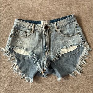 One Teaspoon Montana Roller Denim Shorts